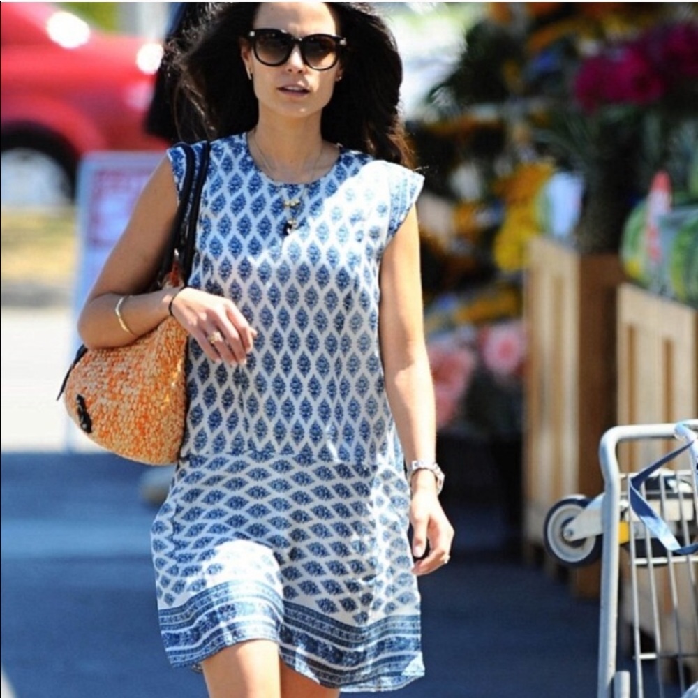 • Madewell • Skyscape Flora Diamond Dress Blue XXS - Picture 2 of 7